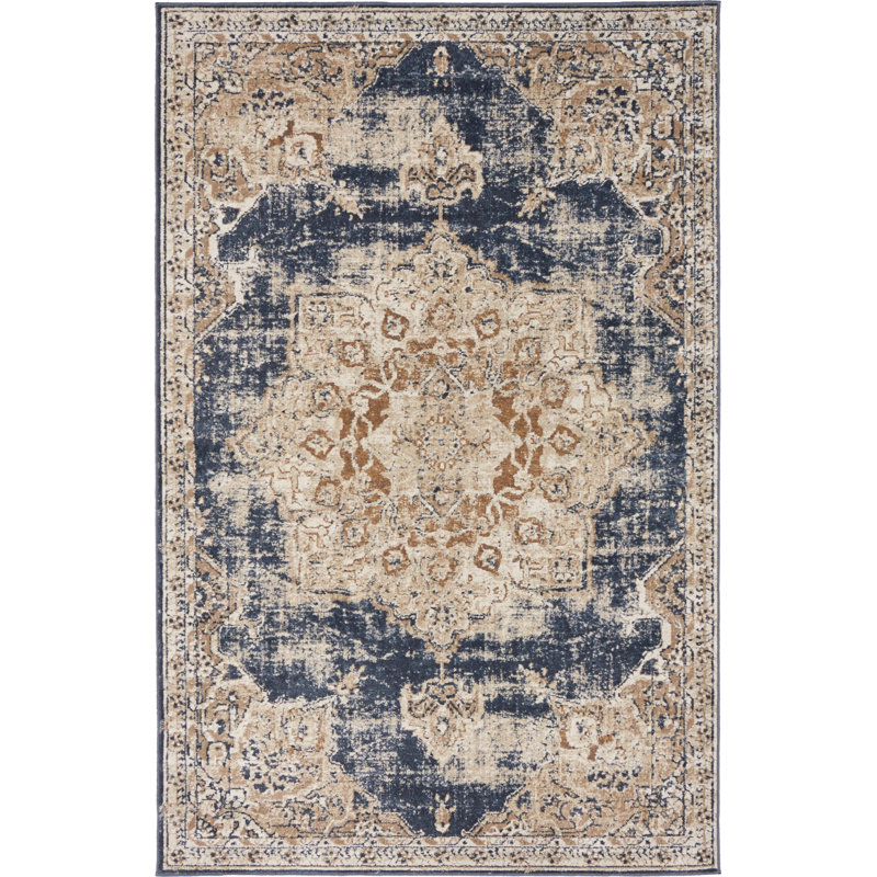 Laurel Foundry Modern Farmhouse Abbeville Blue Area Rug & Reviews Wayfair
